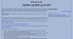 Desktop Screenshot of modelhorsegallery.info