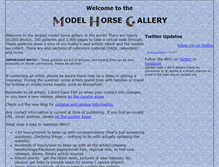 Tablet Screenshot of modelhorsegallery.info